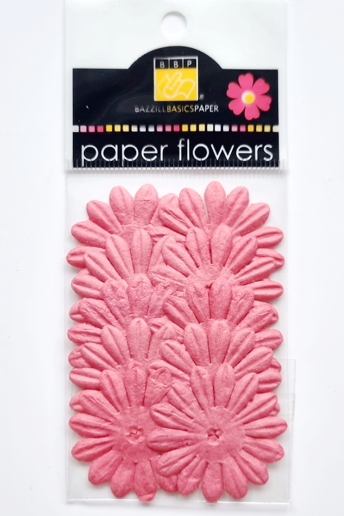 Flowers - 1.25" Daisy - Ruby Red